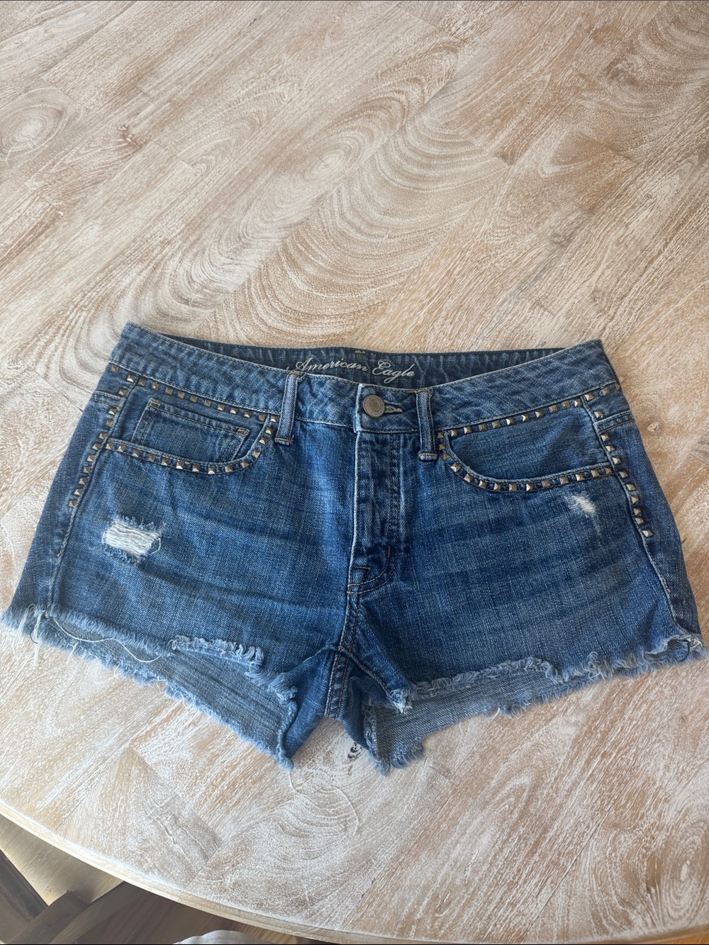 American Eagle studded cutoffs